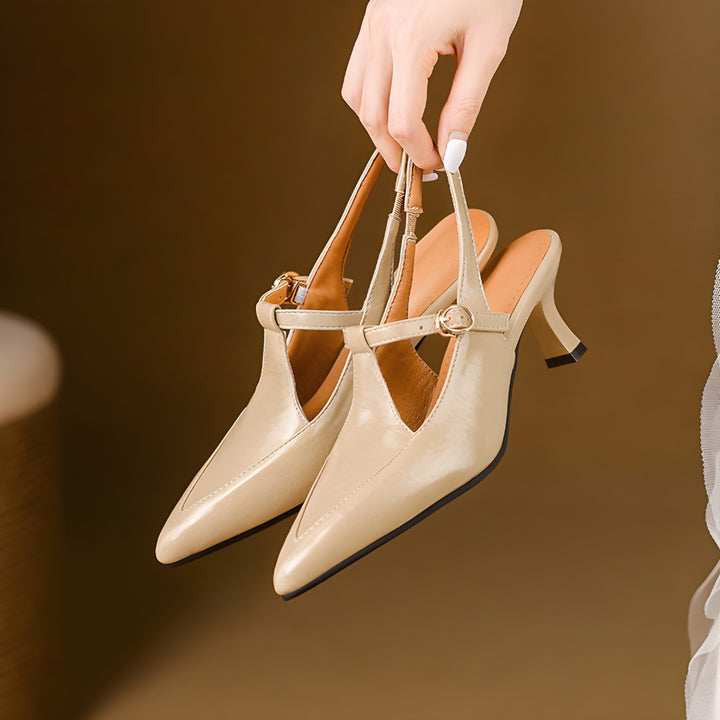 Loren Leather Heels