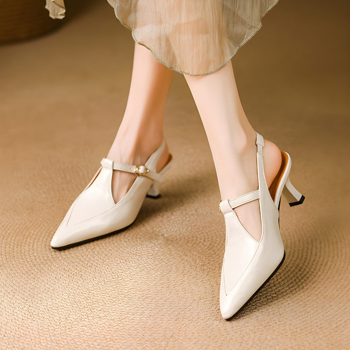 Loren Leather Heels