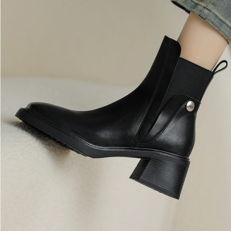 Stella Leather Ankle Boots