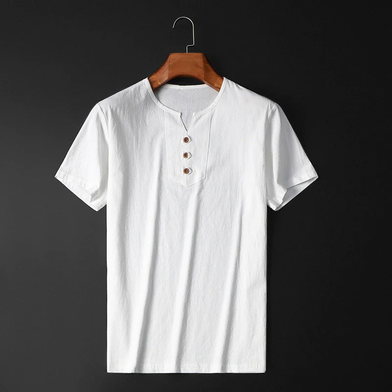 Vita Cotton-Linen Blend Tee