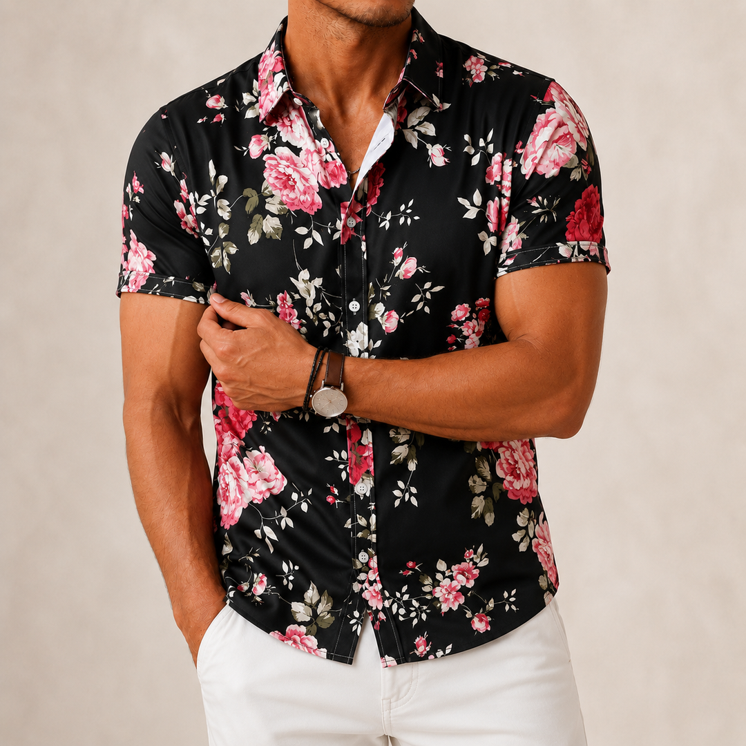 Retro Flower Casual Shirt