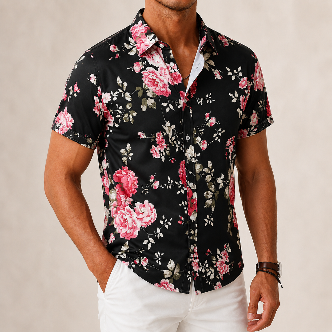 Retro Flower Casual Shirt
