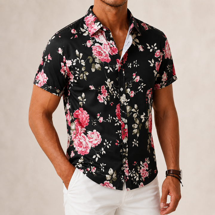 Retro Flower Casual Shirt