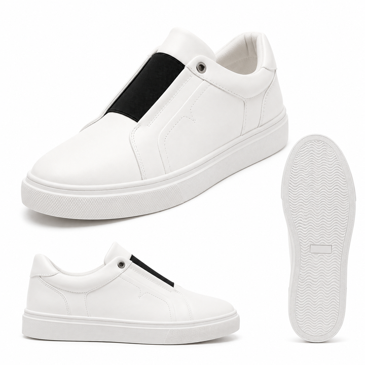 Drevo Genuine Leather Slip-On Sneakers
