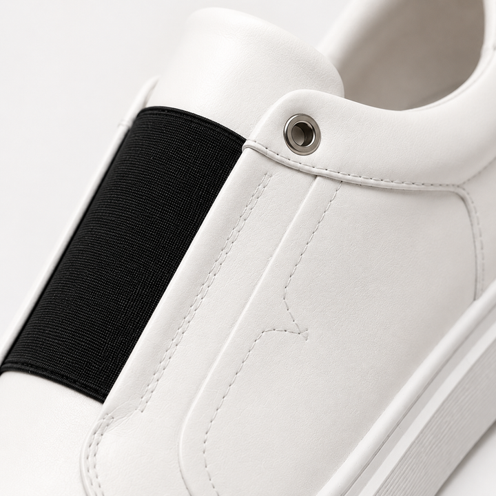 Drevo Genuine Leather Slip-On Sneakers
