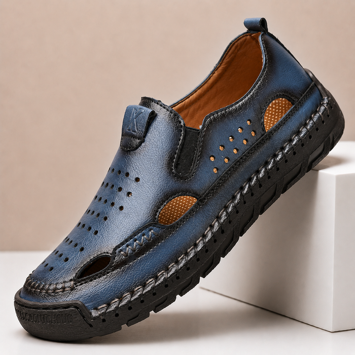 Kairo Hollow Out Leather Comfort Shoes