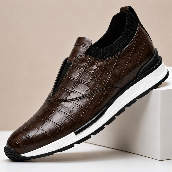 Darcel Genuine Leather Slip-On Sneakers