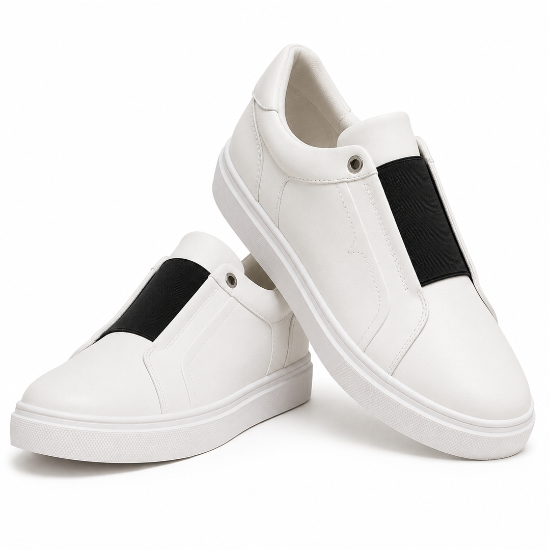 Drevo Genuine Leather Slip-On Sneakers