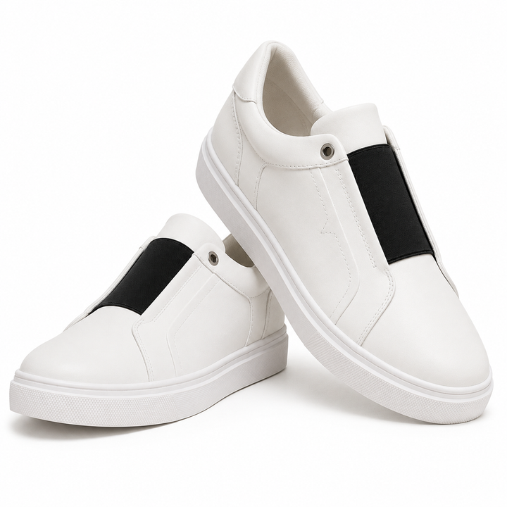 Drevo Genuine Leather Slip-On Sneakers