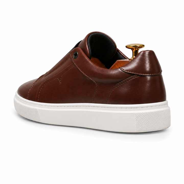 Drevo Genuine Leather Slip-On Sneakers