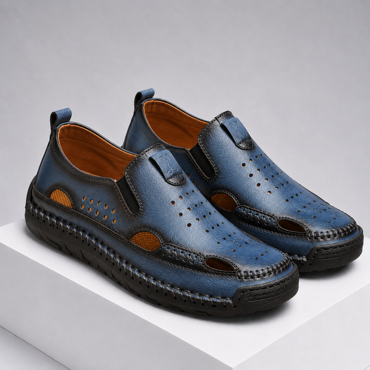 Kairo Hollow Out Leather Comfort Shoes
