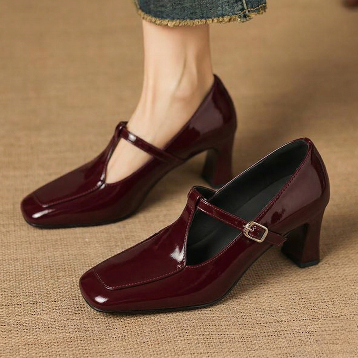 Tacy Genuine Leather Heels