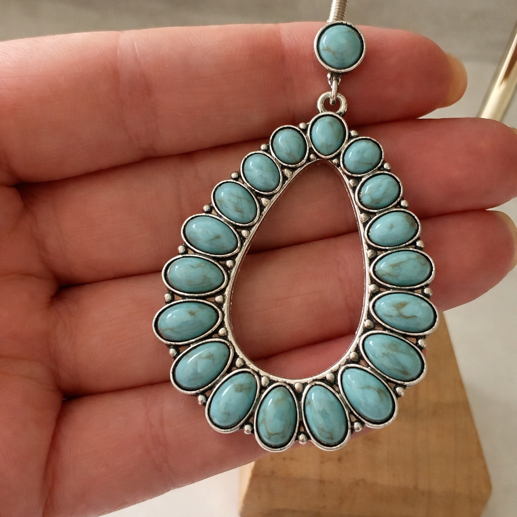 Celestia Turquoise Drop Earrings