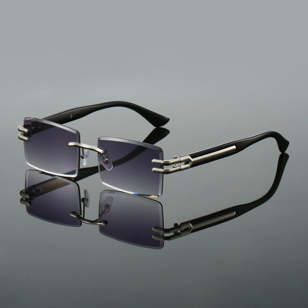 Dalton Rimless Rectangular Sunglasses