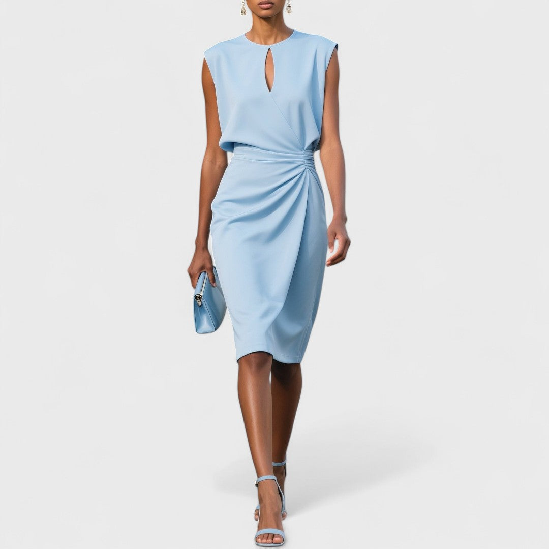 Mirev Fitted Midi Dress