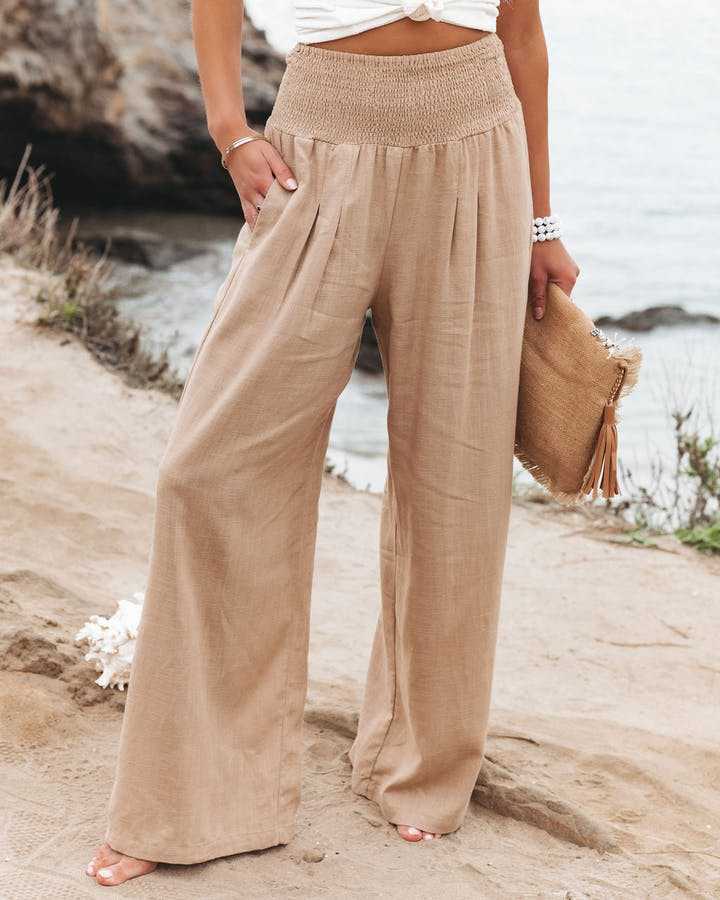 Havana Wide-Leg Beach Pants