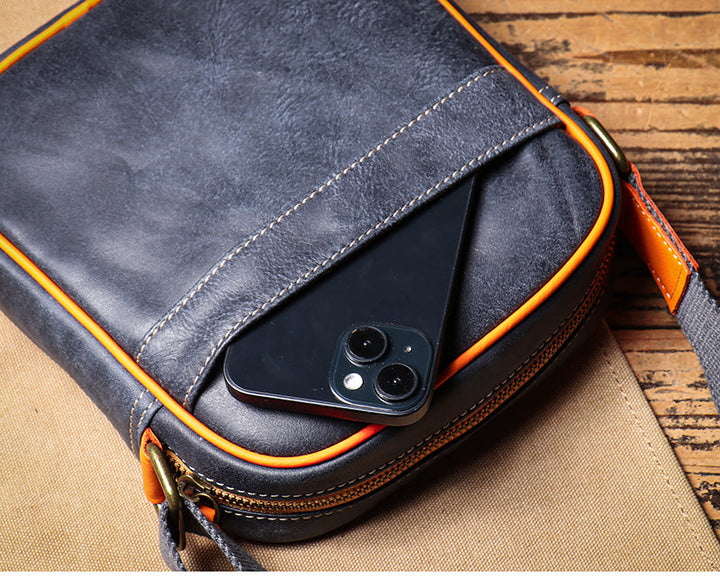 Hudson Genuine Leather Crossbody Bag