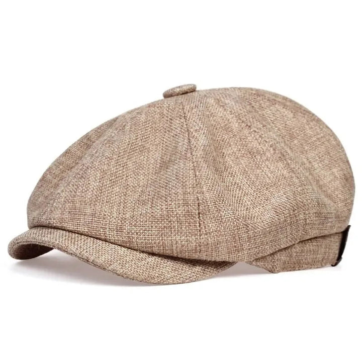 Harbor Eight-Panel Linen Cap
