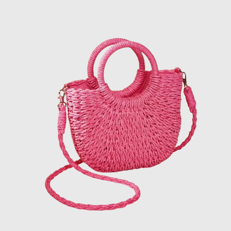 Solana Woven Straw Summer Handbag