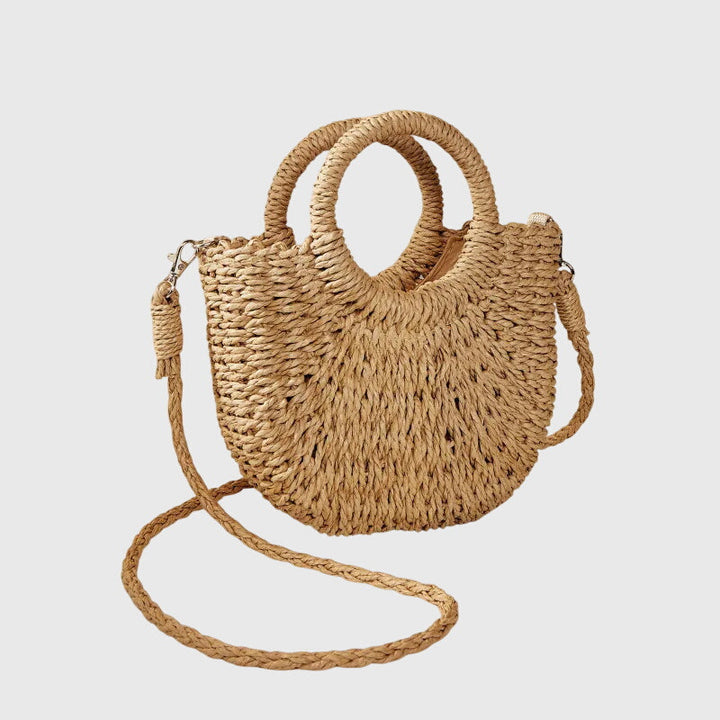 Solana Woven Straw Summer Handbag