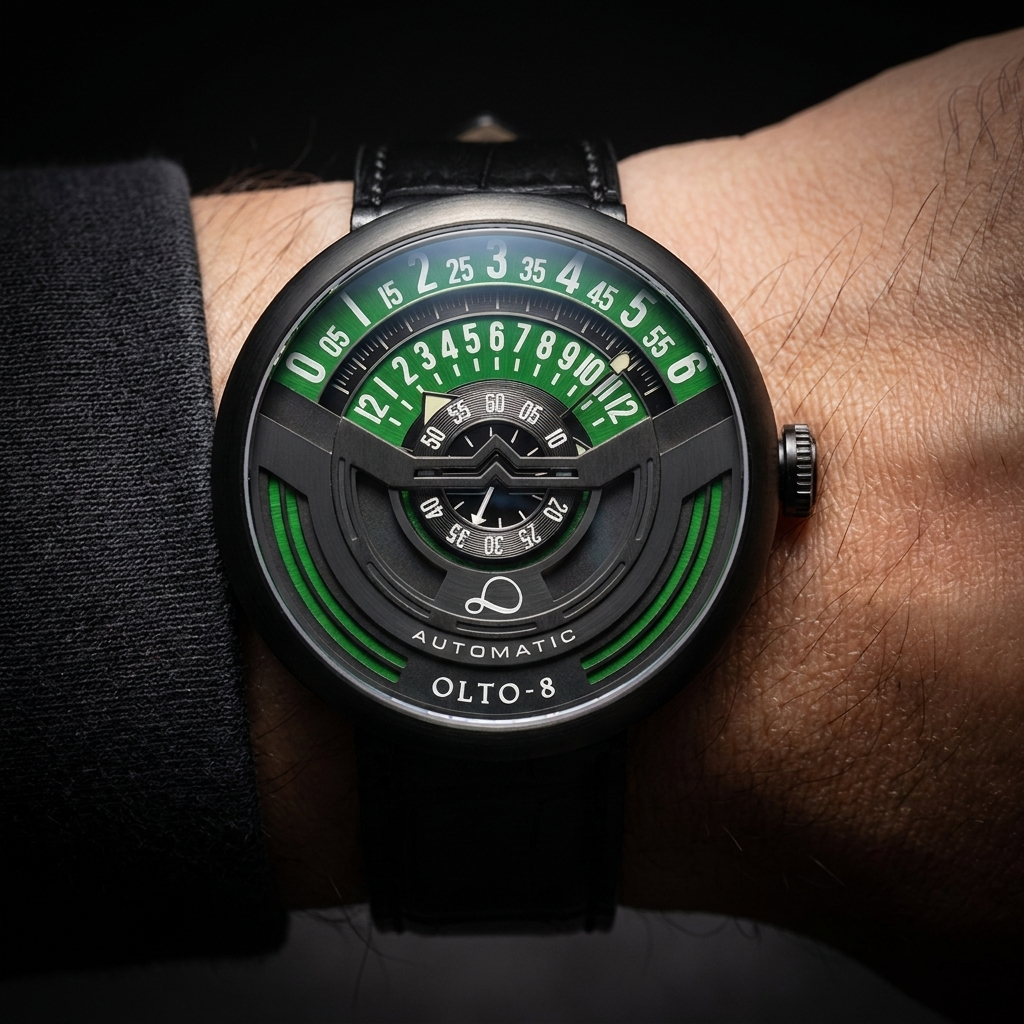 Veyron Automatic Mechanical Leather Watch