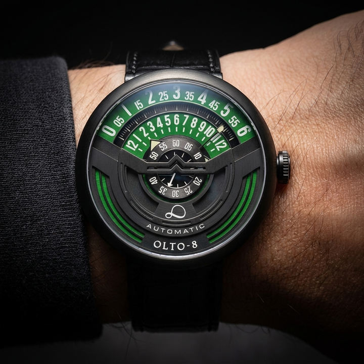 Veyron Automatic Mechanical Leather Watch