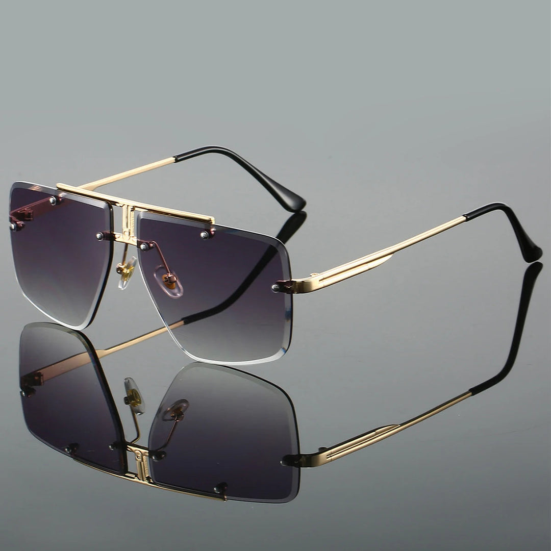 Dalton Rimless Square Sunglasses