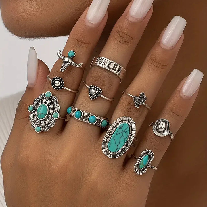 Silverton 10-Piece Western Ring Set