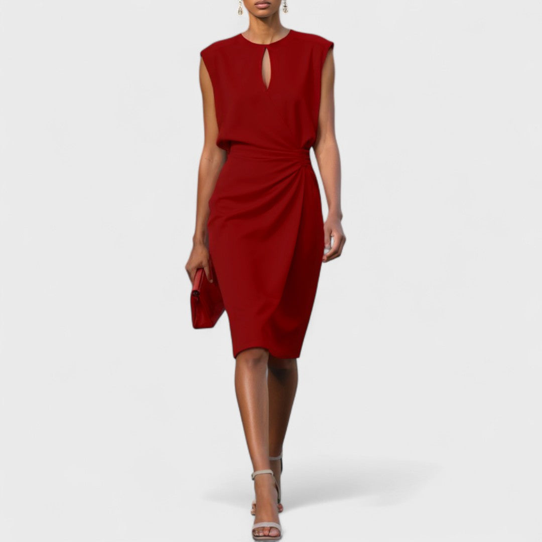 Mirev Fitted Midi Dress