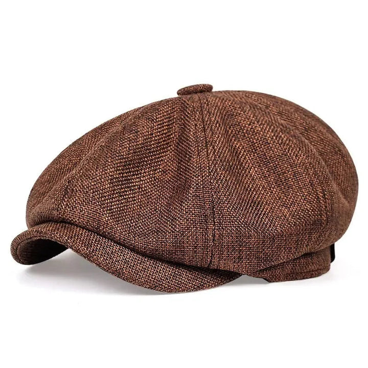 Harbor Eight-Panel Linen Cap