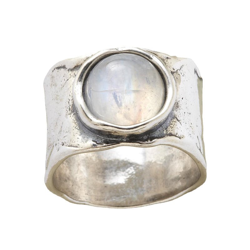 Celestia Silver Moonstone Ring