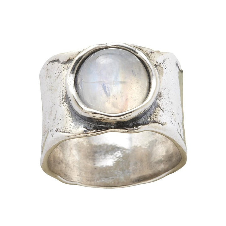 Celestia Silver Moonstone Ring