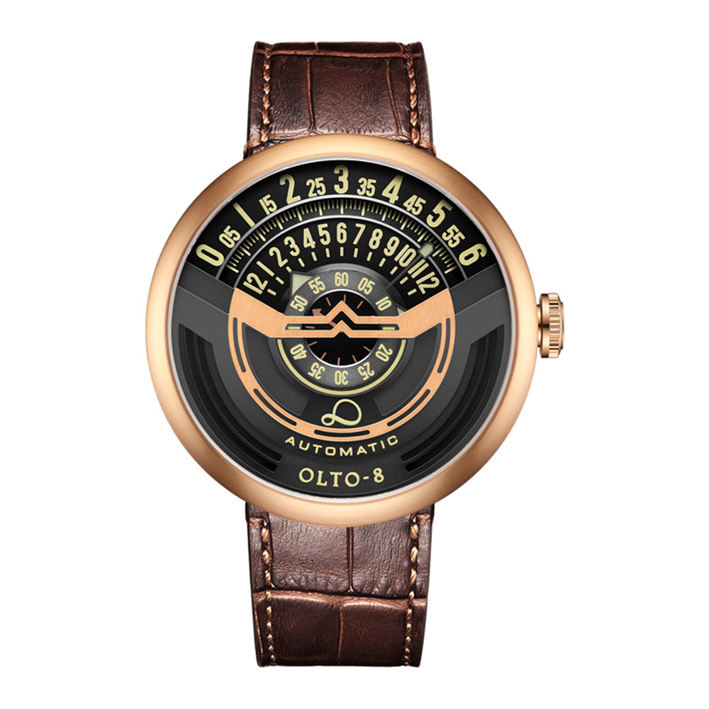 Veyron Automatic Mechanical Leather Watch