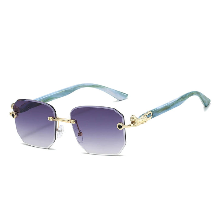 Valenti Frameless Hexagonal Sunglasses