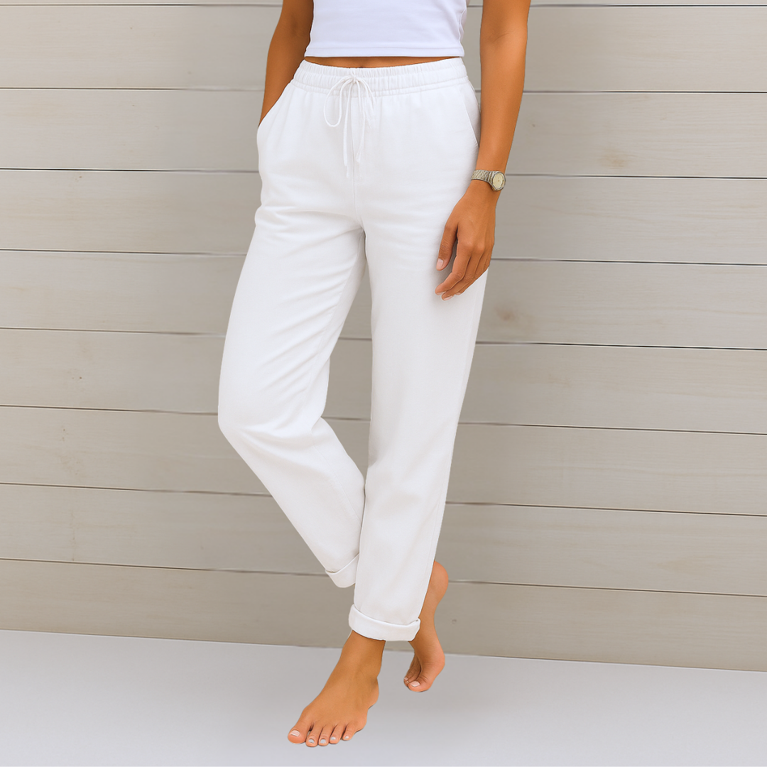 Harlow Breathable Wide-Leg Pants with Elastic Waist