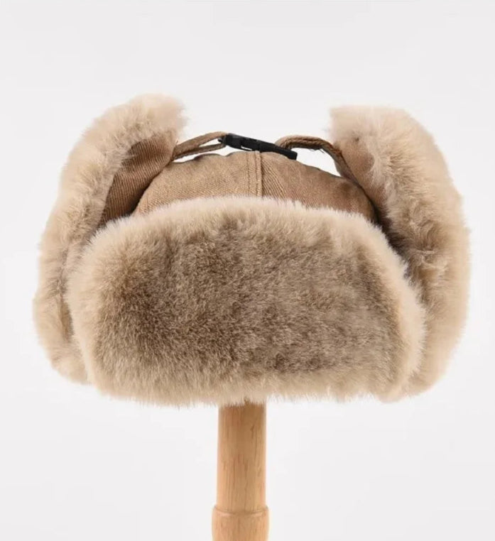 Frontier Faux Fur Lined Trapper Hat