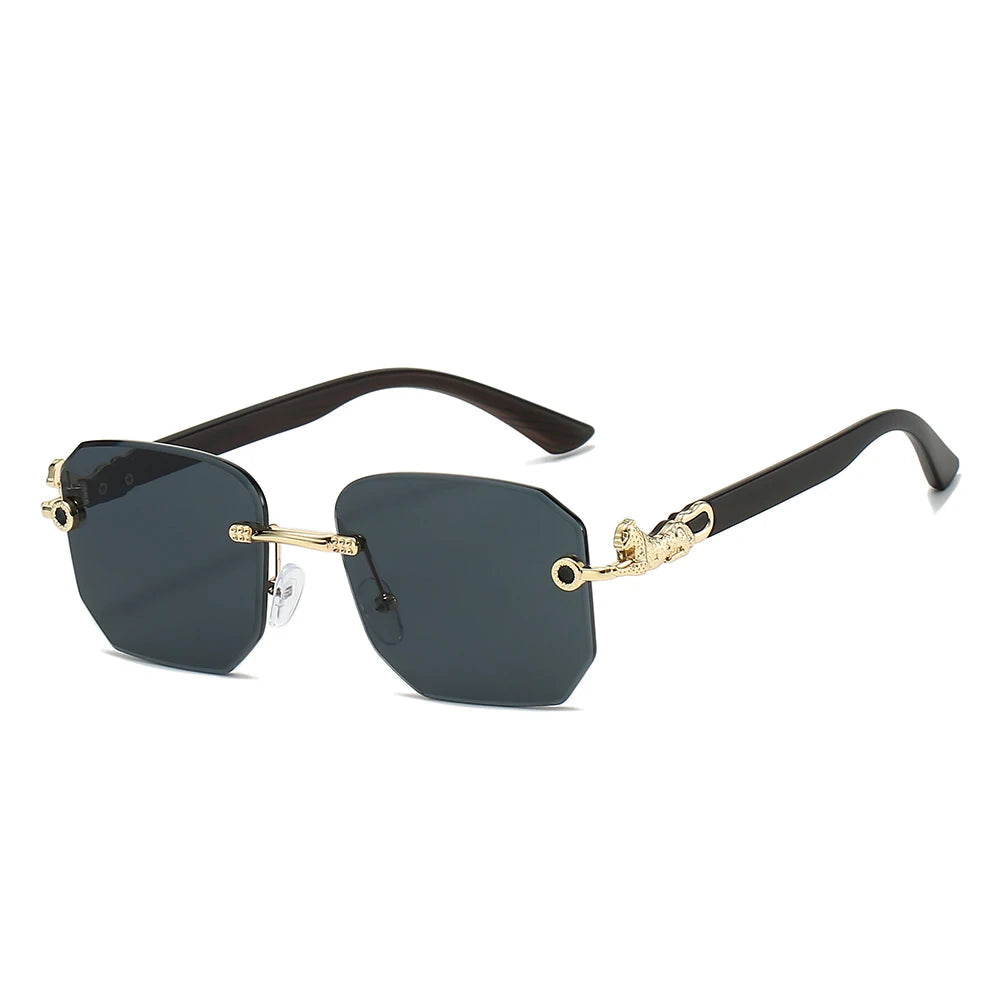 Valenti Frameless Hexagonal Sunglasses