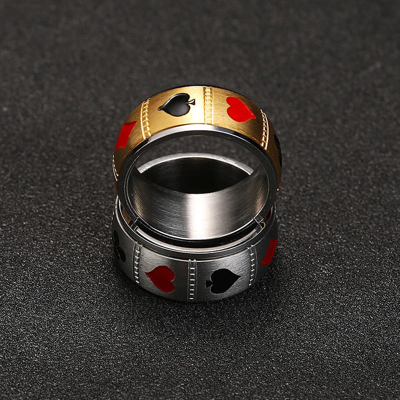 Gambit Stainless Steel Spinner Ring