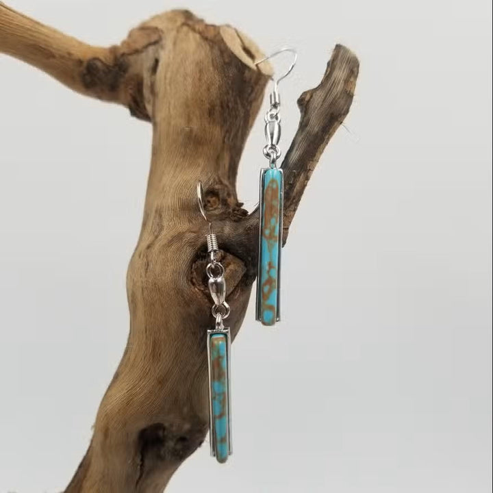 Celeste Vintage Turquoise Drop Earrings