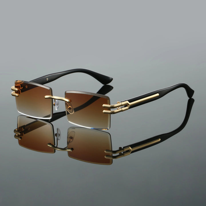 Dalton Rimless Rectangular Sunglasses