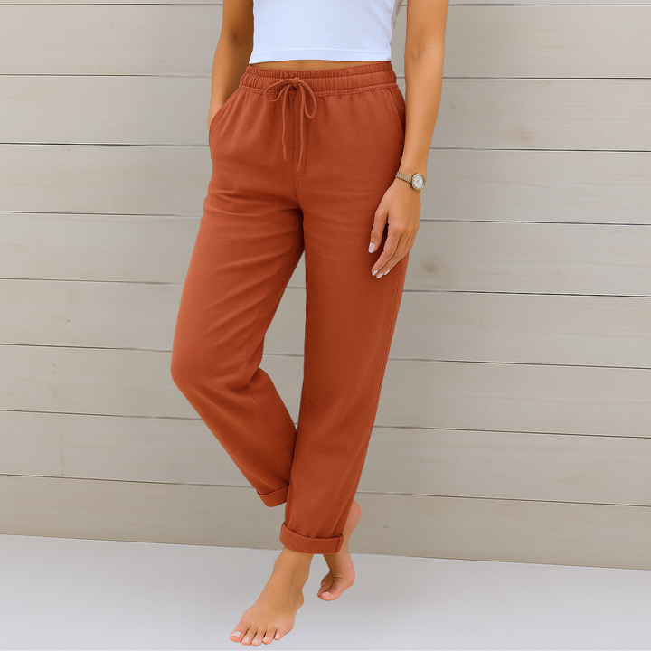 Harlow Breathable Wide-Leg Pants with Elastic Waist