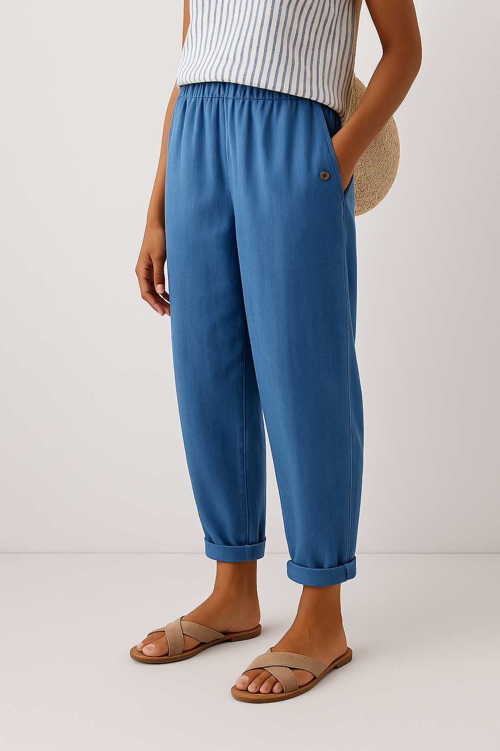 Halden Straight-Leg Pants With Side Pockets