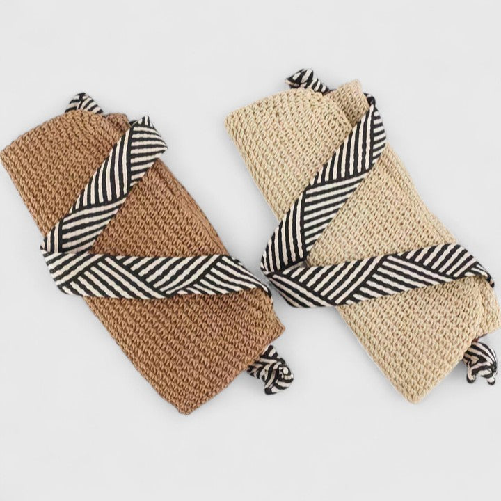 Solana Braided Straw Shoulder Bag