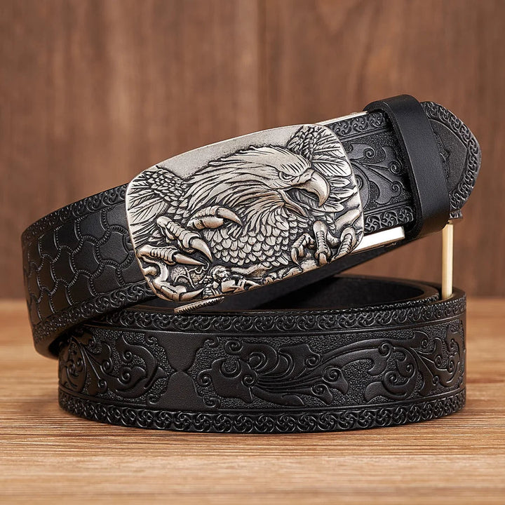 Harland Split Leather Western Buckle Belt