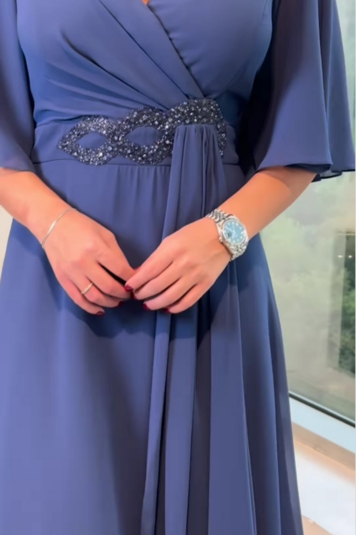 Savina V-Neck Maxi Dress