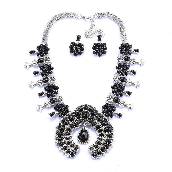 Celeste Turquoise Blossom Necklace Set