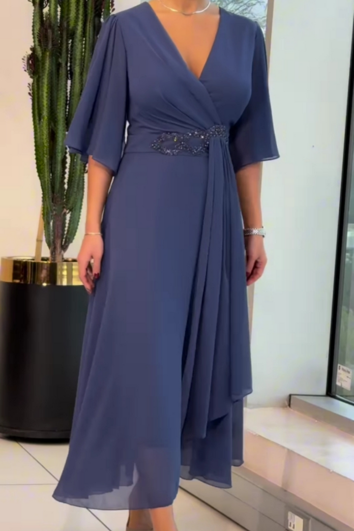 Savina V-Neck Maxi Dress