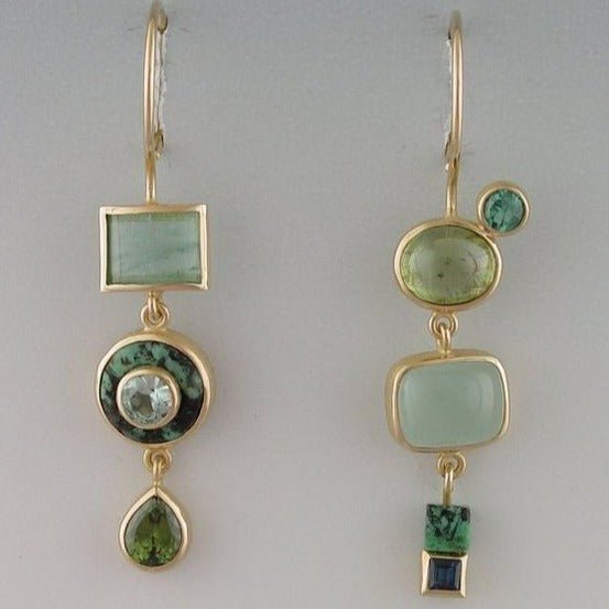 Emerald Vintage Drop Earrings