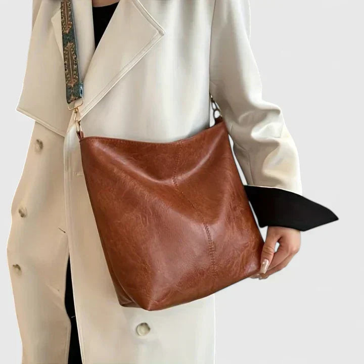Capella Wide-Strap Shoulder Bag