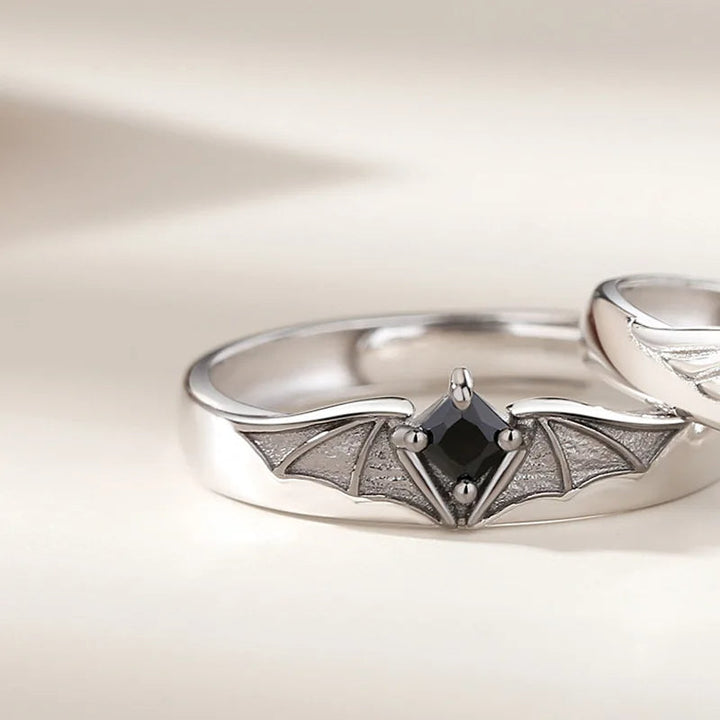 Celestial Adjustable Crystal Couple Rings Set of 2